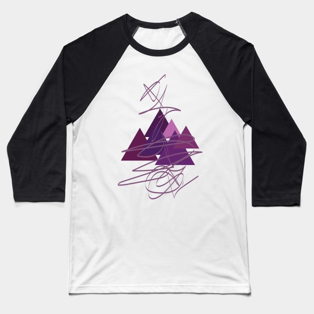 Purples Baseball T-Shirt by Tangerine Dusk